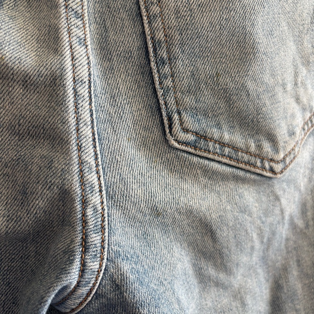 Denim Forum Aritzia The Arlo Hi-Rise Straight Jean Distressed - Picture 9 of 14